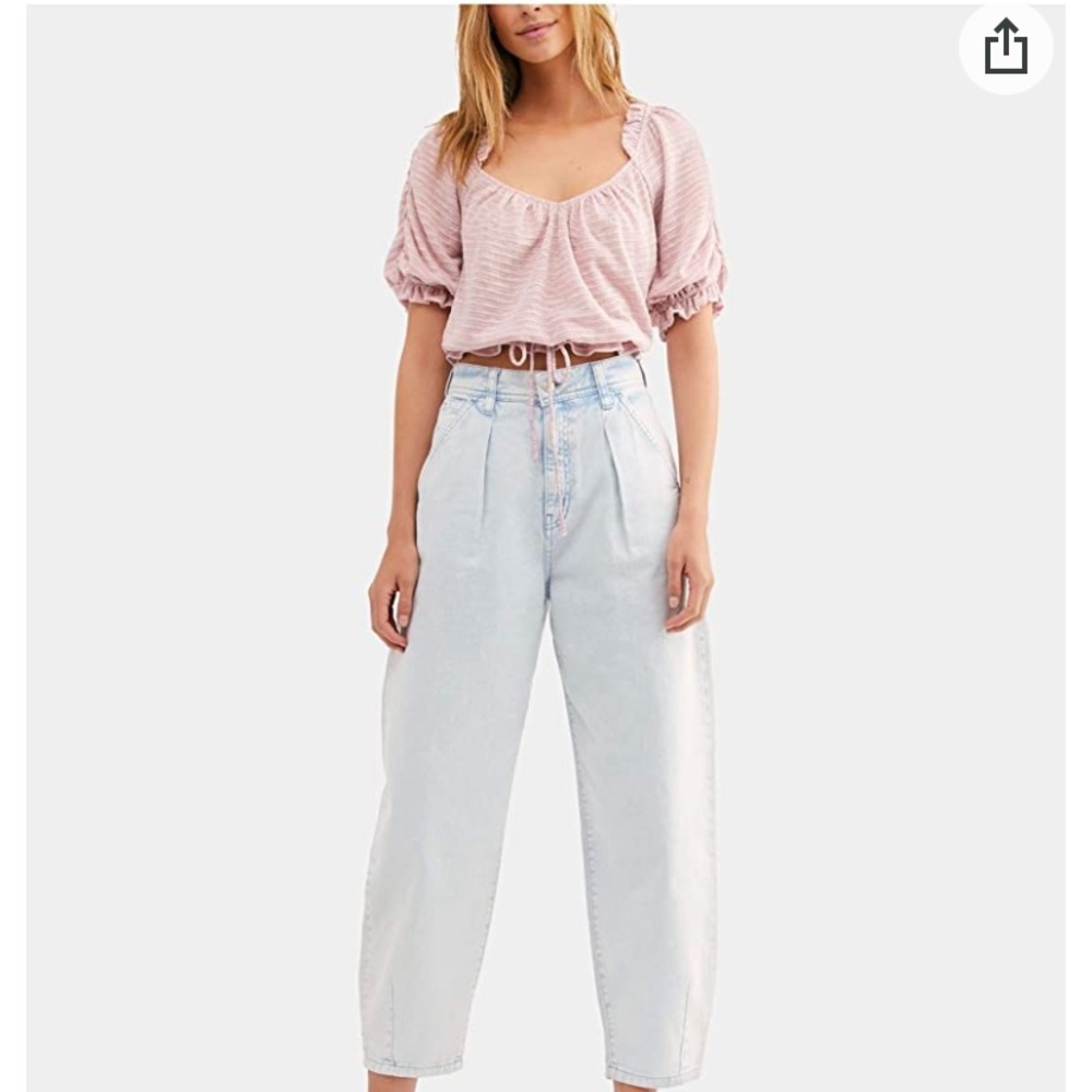 Free people Dorothy top in pink